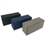 Deck Box en cuir gris PU