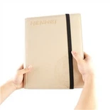 Reliure à cartes en cuir de qualité supérieure pour 9 sacs
